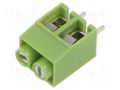 Connector: PCB terminal block; terminal; angled 90°; on PCBs XINYA XY167V-2P-5.0-GN