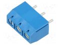 Connector: PCB terminal block; terminal; angled 90°; on PCBs XINYA XY301VA-3P-5.0-BL