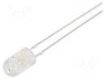 LED; blue; 5mm; 1560÷2180mcd; 30°; Front: convex; 12VDC; -30÷85°C OPTOSUPPLY OSB5SA5E31B-12V