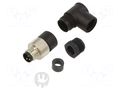 Connector: M8; male; PIN: 3; 4A; 30V; IP67; 768; angled 90°; for cable BINDER 99-3385-00-03