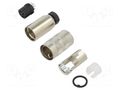 Connector: M16; plug; female; 5A; 60V; PIN: 8; IP67; for cable; brass BINDER 99-5172-00-08