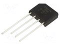 Bridge rectifier: single-phase; Urmax: 1kV; If: 4A; Ifsm: 200A; flat VISHAY KBL10-E4/51