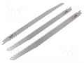 Hacksaw blade; wood,reciprocating saw; 300mm; 6teeth/inch; 3pcs. Milwaukee MW-48001079