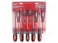 Kit: screwdrivers; Phillips,Pozidriv®,slot; 10pcs. Milwaukee MW-4932471808