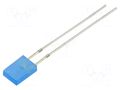 LED; blue; rectangular; 6.95x4.8x4.95mm; 150÷220mcd; 100°; 20mA OPTOSUPPLY OSB5YU71A4B