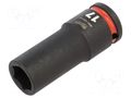 Socket; 6-angles,socket spanner,impact; HEX 17mm; 1/2"; long Milwaukee MW-4932480335