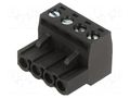 connector 5.08MM EURO PLUG RA BLK 4CKT MOLEX MX-39530-0004