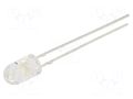 LED; white cold; 5mm; 3000÷4200mcd; 30°; Front: convex; 5÷7.5VDC OPTOSUPPLY OSW5DK5E31B-5V
