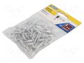 Rivet; aluminium; Rivet diam: 4.8mm; L.rivet: 10mm; 100pcs. RAPID RAP-4.8/10-100