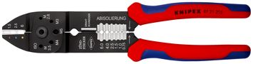 KNIPEX 97 21 215 Crimping Pliers with multi-component handles black lacquered 230 mm 97 21 215 4003773019688