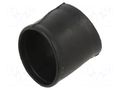 Heat shrink boot; glueless,angular; 18mm; black; -75÷150°C TE Connectivity 222A111-25-G07-0