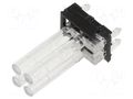 Fiber for LED; Ø2mm; L: 15mm; No.of mod: 4; round; Front: convex MENTOR 1296.7022