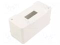 Enclosure: for modular components; IP30; white; No.of mod: 3 JONEX JX-S-3-WH