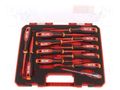 Kit: screwdrivers; insulated; Phillips,Pozidriv®,slot,Torx® Milwaukee MW-4932479095