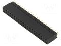 Connector: pin strips; socket; female; PIN: 40; straight; THT; 2x20 HARWIN M20-6112045