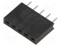 Connector: pin strips; socket; female; PIN: 5; straight; THT; 2.54mm HARWIN M20-7820546