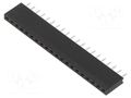 Connector: pin strips; socket; female; PIN: 20; straight; THT; 1x20 HARWIN M20-7822046
