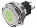 Switch: vandal resistant; Pos: 2; SPDT; 3A/240VAC; 3A/240VDC; ON-ON EAO 82-6151.2A34.B001