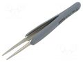 Tweezers; non-magnetic; Blade tip shape: flat; Blades: narrowed KNIPEX KNP.922111ESD