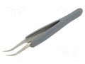 Tweezers; non-magnetic; Blade tip shape: sharp; Blades: curved KNIPEX KNP.923110ESD