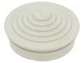Grommet; elastomer thermoplastic TPE; light grey; Øcable: 0÷28mm OBO BETTERMANN OBO-2012358