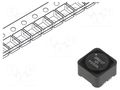 Inductor: wire; SMD; 1mH; Ioper: 610mA; 1.66Ω; ±20%; 12.5x12.5x8mm EATON ELECTRONICS DRQ127-102-R