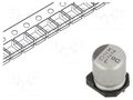 Capacitor: electrolytic; low ESR; SMD; 220uF; 16VDC; Ø6.3x7.7mm NICHICON UCL1C221MCL1GS