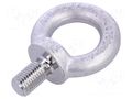 Lifting eye bolt; M16x27; Head: eye; acid resistant steel A4 ELESA+GANTER DIN580-M16-A4