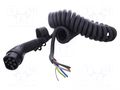 Cable: eMobility; 1x0.5mm2,5x6mm2; 480V; 26.6kW; IP44; 4m; 32A PHOENIX CONTACT 1056698