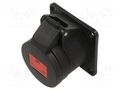 Connector: AC supply 3-phase; socket; female; 16A; 400VAC; IP54 PCE 314-6X
