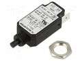 Circuit breaker; Urated: 240VAC; 48VDC; 0.2A; SPST; Poles: 1; screw SCHURTER T11-211-0.2A