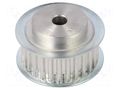 Belt pulley; T5; W: 16mm; whell width: 27mm; Ø: 42.2mm; aluminium OPTIBELT 27-T5-27-200ZA