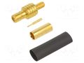 Connector: SMB; socket; male; straight; 50Ω; soldering,crimped AMPHENOL RF 142189