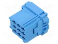 Connector: automotive; plug; female; MCP 2.8; for cable; PIN: 9 TE Connectivity 6-968971-1