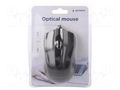 Optical mouse; black; USB A; wired; 1.35m; No.of butt: 3 GEMBIRD MUS-3B-01