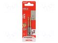 Drill bit; for metal,impact; Ø: 3.2mm; Holder: E6,3mm; 1/4"; 6.3mm Milwaukee MW-48894706