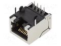 connector Modjack RA LoPro Flgls w/Shld 50Au 8/8 MOLEX MX-43202-8816