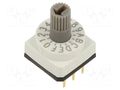 Encoding switch; Pos: 16; PCB,THT; 80mΩ; DC load @R: 0.15A/42VDC KNITTER-SWITCH DRS61016