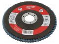 Flap grinding wheels; Ø: 125mm; Øhole: 22.2mm; Granularity: 40 Milwaukee MW-4932472224