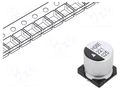 Capacitor: electrolytic; SMD; 220uF; 25VDC; Ø10x10.5mm; 2000h; AEH KYOCERA AVX AEH1010221M025R