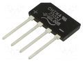 Bridge rectifier: single-phase; Urmax: 50V; If: 4A; Ifsm: 150A; flat VISHAY GBL005-E3/45