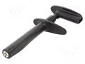 Clip-on probe; pincers type; 20A; black; 1kV; 4mm STÄUBLI GRIP-ESZ4-21