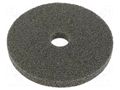 Grinding pin; fleece; Dim: Ø125x12mm; Grit: 2A; mounting holes HURAGAN HUR-SXW-M2121222