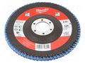 Flap grinding wheels; Ø: 125mm; Granularity: 60; 22.22mm Milwaukee MW-4932472225