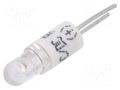 LED lamp; white; BI-PIN; 24VDC; 24VAC; plastic; 3mm; Leads: 2pin CML INNOVATIVE TECHNOLOGIES 1501535W3