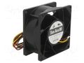 Fan: DC; axial; 24VDC; 80x80x38mm; 222m3/h; 69dBA; ball; 14900rpm SANYO DENKI 9HV0824P1G0011