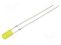 LED; yellow; 3mm; 68÷100mcd; 140°; Front: flat; 1.8÷2.6VDC; -30÷85°C OPTOSUPPLY OSY5JA3HE4B