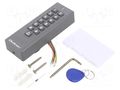 RFID combination lock; wall mount; 12VDC; IP68; -40÷60°C; 125kHz QOLTEC QOLTEC-52440