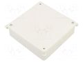 Enclosure: junction box; X: 125mm; Y: 125mm; Z: 35mm; wall mount JONEX JX-PK-3-WH