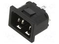 Connector: AC supply; socket; male; 10A; 250VAC; C14 (E); IEC 60320 BULGIN PX0575/30/28